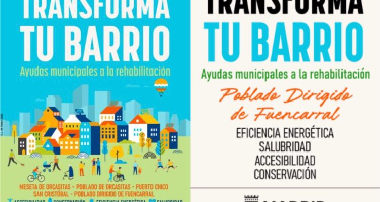 Cartelería Plan Transforma tu Barrio 2026