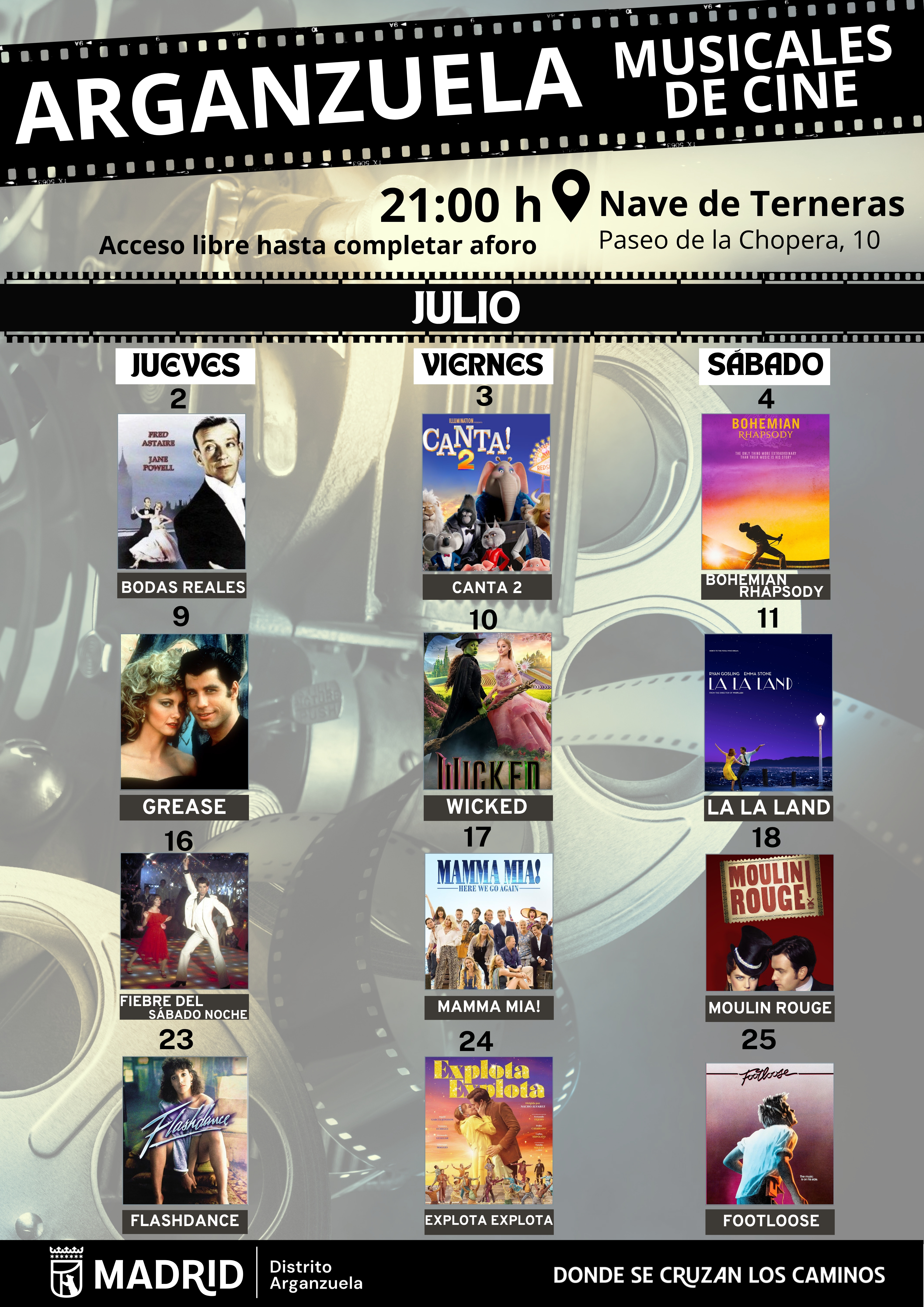 Cartel 'Arganzuela de Cine’