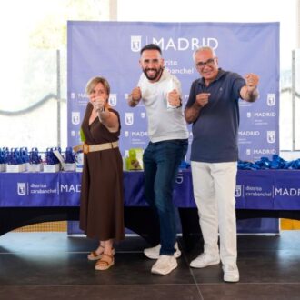 El concejal, Carlos Izquierdo, durante la clausura del Mes del Deporte