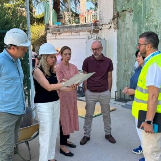 Nadia Álvarez durante su visita al Centro Deportivo Municipal Concepción