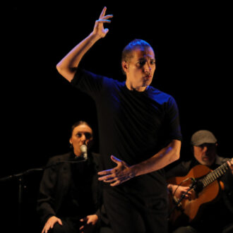 Imagen del bailaor y coreógrafo sevillano Israel Galván durante uno de sus espectáculos. © Isabelle Louvier