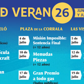 Imagen del cartel del cine de verano 2026 del distrito Centro