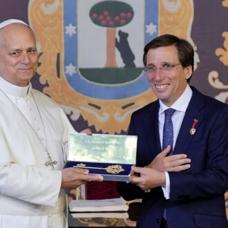 entrega de la Llave de Oro de la Villa de Madrid a León XIV,