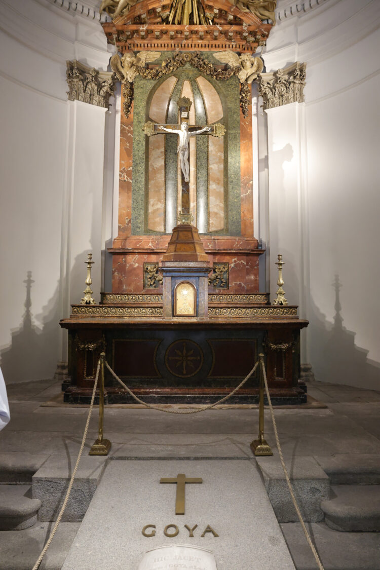 Tumba de Goya en la ermita de San Antonio de la FLorida