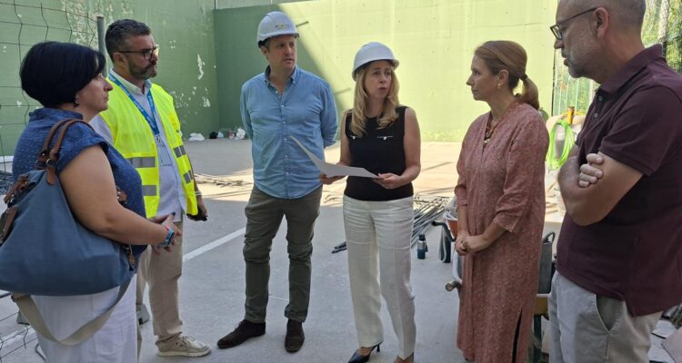 Nadia Álvarez durante su visita al Centro Deportivo Municipal Concepción