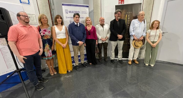 David Pérez, en la exposición ‘Una parada en Madrid’ en el Silo de Hortaleza