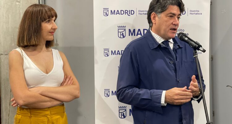 David Pérez, en la exposición ‘Una parada en Madrid’ en el Silo de Hortaleza