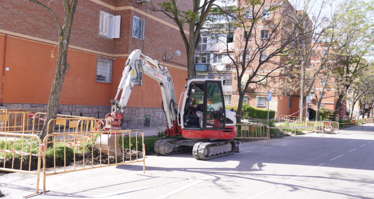 Imagen desarrollo obras primera fase Plan Regenera Madrid en Colonia Urpisa (archivo)