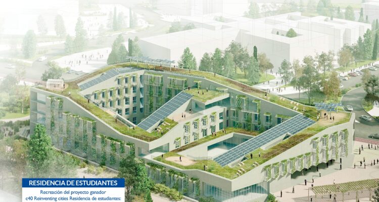 Infografia recreación Campus Sur residencia Área Demo 360 Vallecas