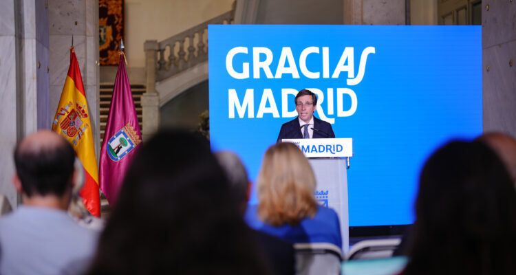 Almeida ofrece una rueda de prensa tras el viaje apostólico del papa a Madrid
