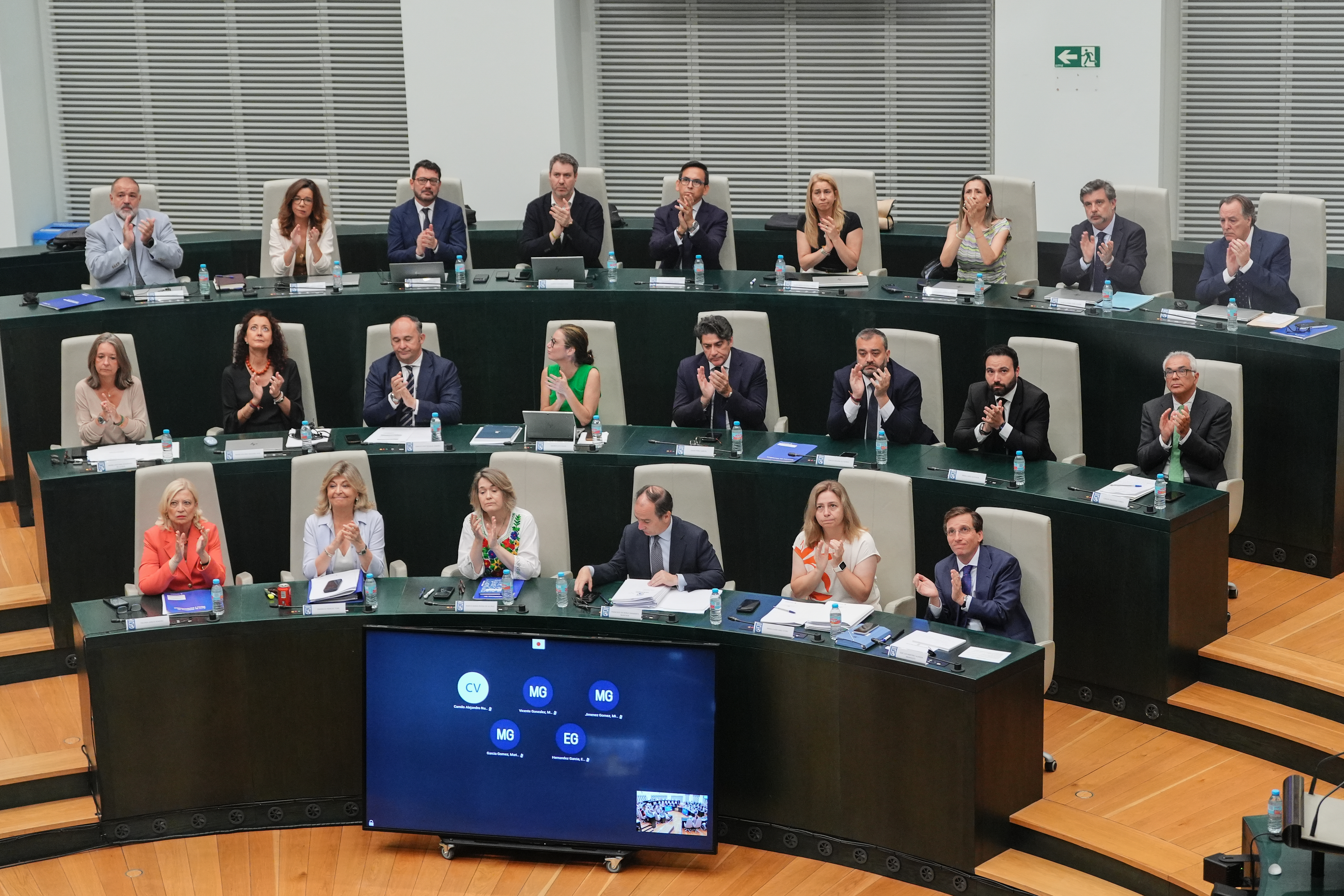 Equipo del Gobierno durante el Debate sobre el Estado de la Ciudad