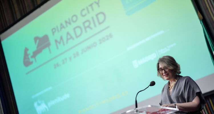 La delegada de Cultura, Turismo y Deporte, Marta Rivera de la Cruz, presenta la quinta edición de Piano City Madrid