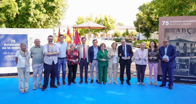 El alcalde de Madrid, José Luis Martínez-Almeida, preside el acto de celebración del 75º aniversario de la adhesión de El Pardo y Fuencarral a Madrid