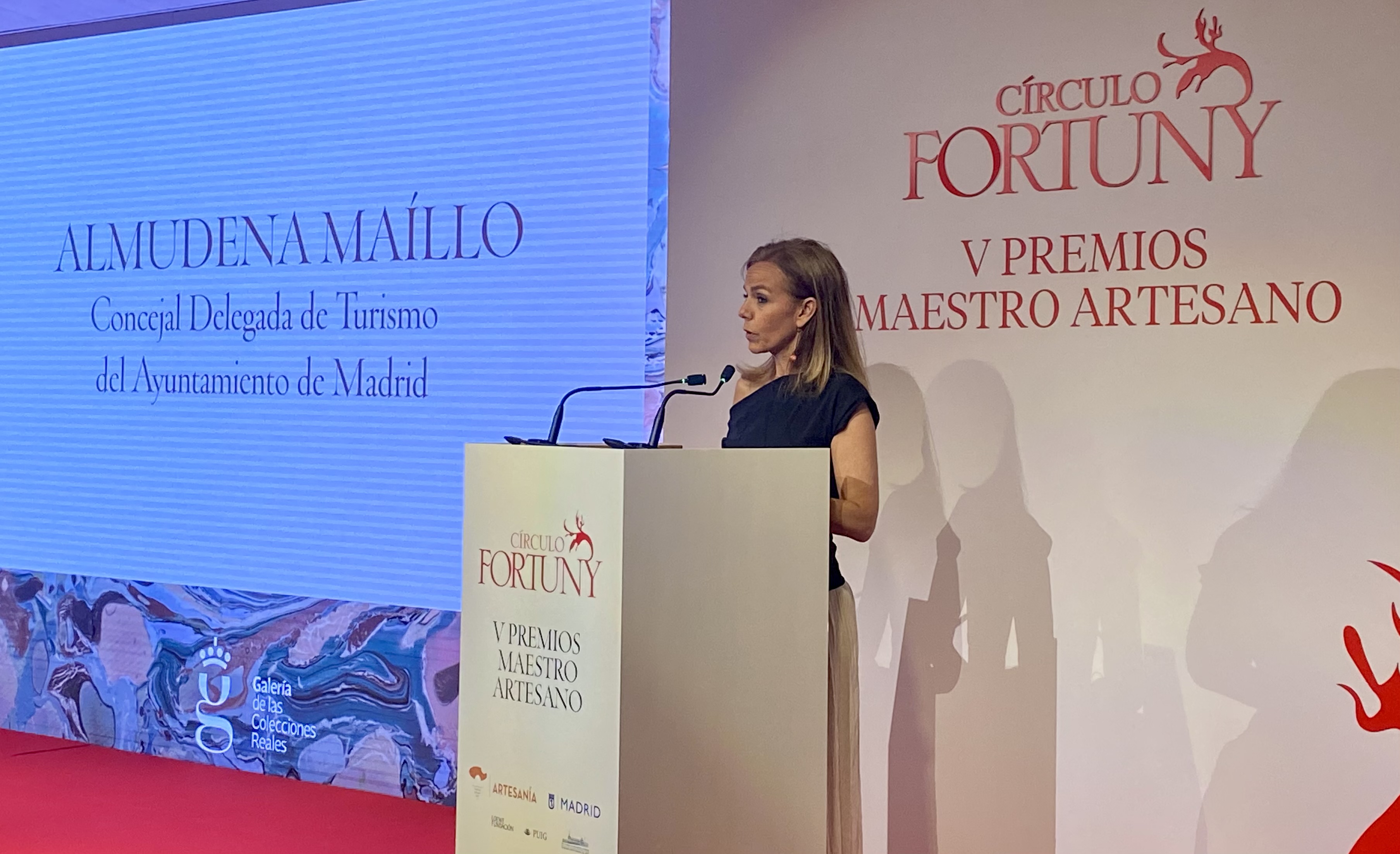 Intervención de la delegada de Turismo, Almudena Maíllo, en la quinta edición de los Premios Maestro Artesano, organizados por el Círculo Fortuny