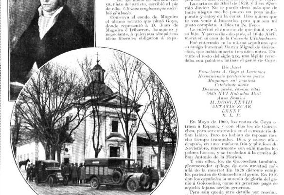 Recorte de prensa del día del traslado del cuerpo a la ermita