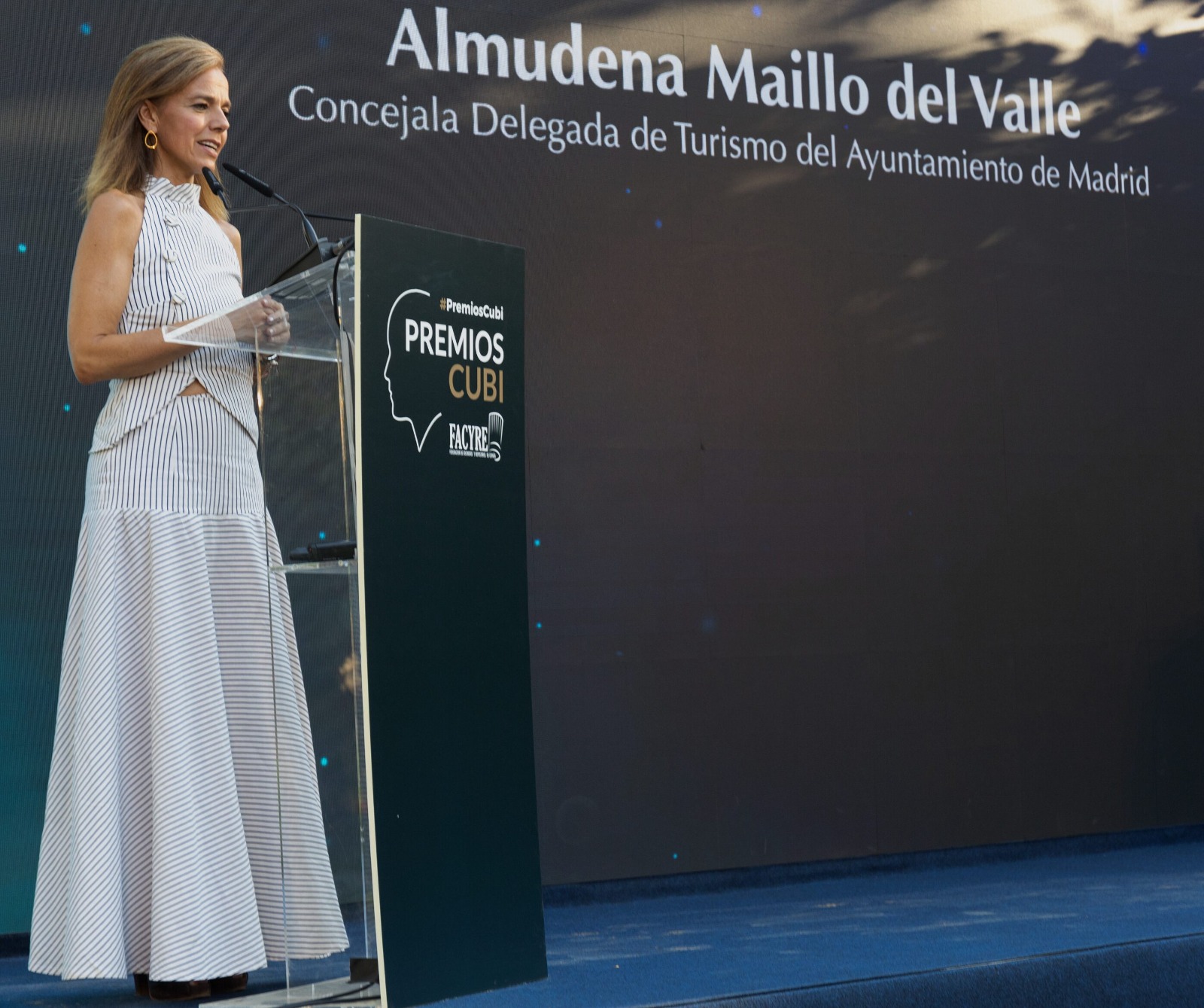 La concejala delegada de Turismo, Almudena Maíllo, participa en la X Edición de los Premios Cubí