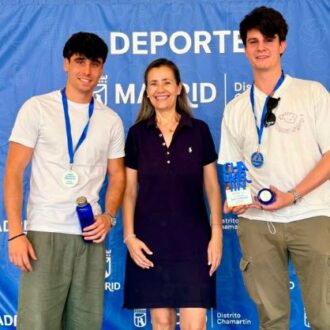 La concejala de Chamartín, Yolanda Estrada, en la entrega de trofeos de los 46º Juegos Deportivos Municipales y la Copa Primavera