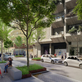 Recreación digital de la remodelación de la calle de Alonso Cano