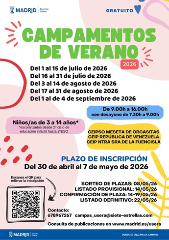 Campamentos de verano Usera