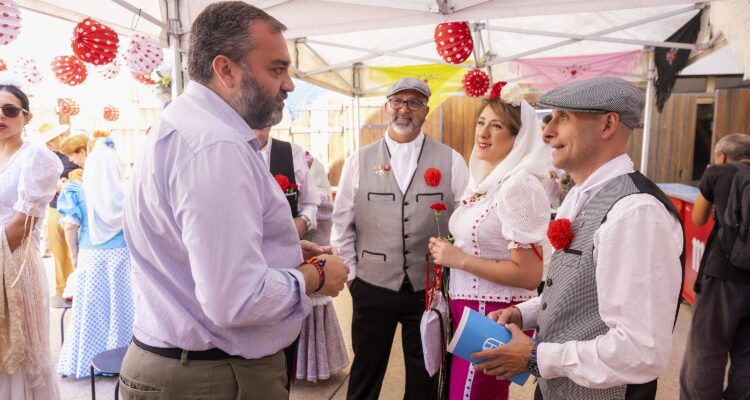 El concejal Carlos Segura, durante la presentación de la programación de las fiestas