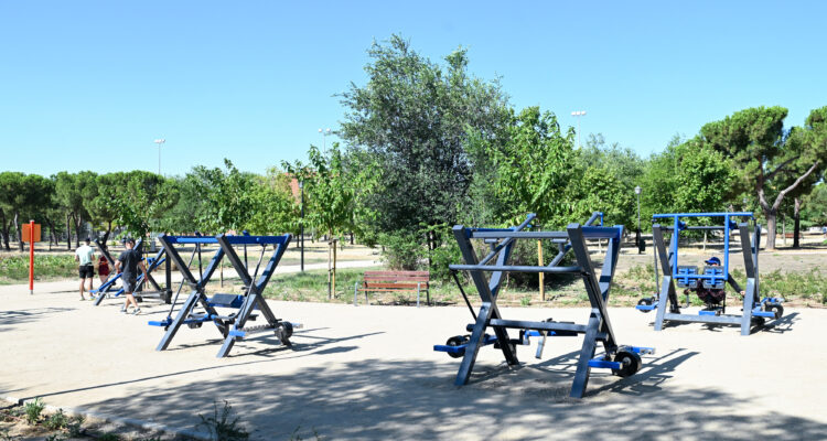 Imagen del parque de Las Cruces tras la finalización de la tercera fase de las obras de rehabilitación