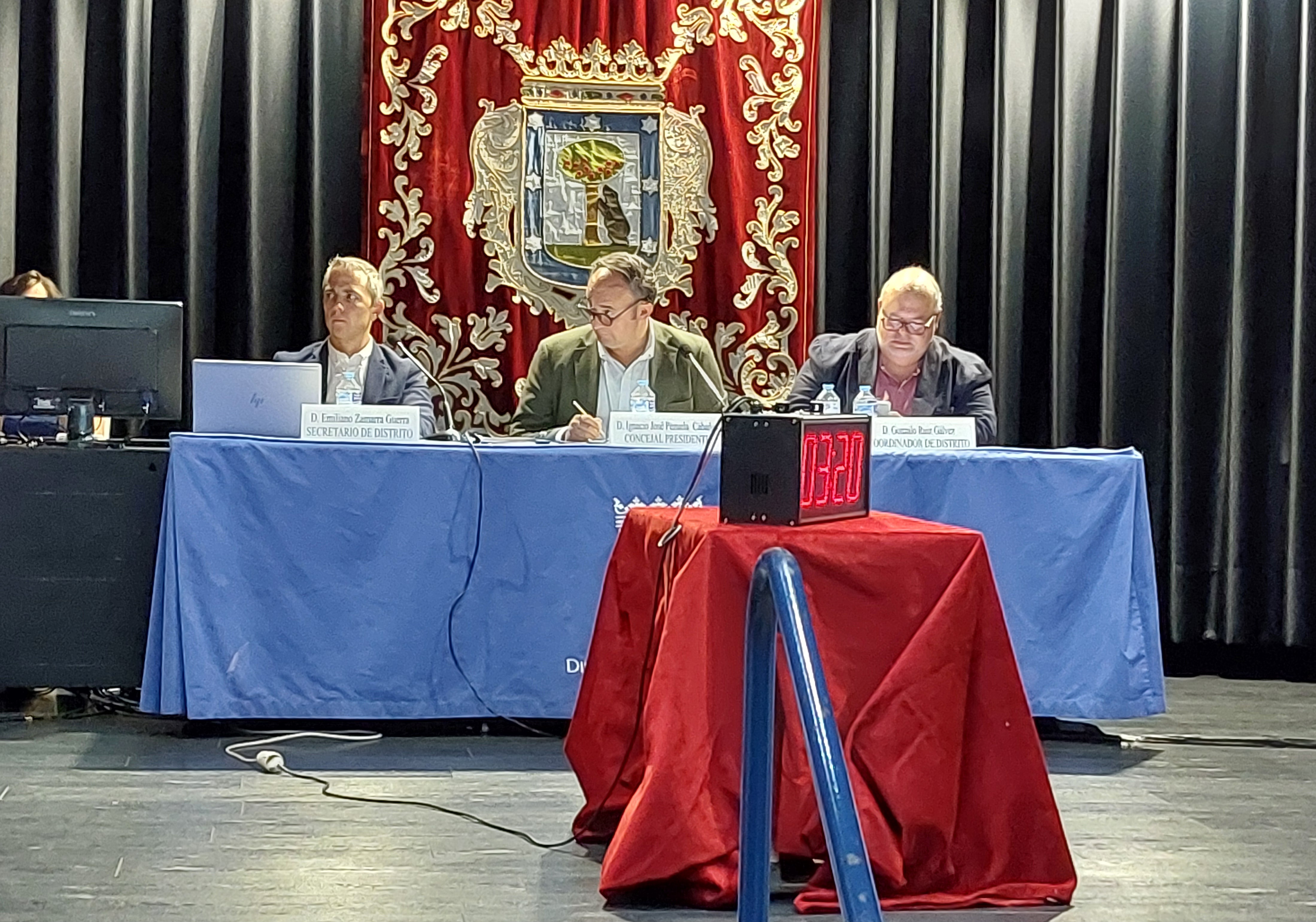 Debate sobre el Estado del Distrito de la Junta Municipal de Moratalaz