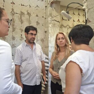 Álvarez, en su visita a las obras del Centro Municipal de Mayores San Juan Bautista