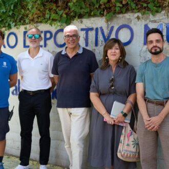 Izquierdo durante su visita al Centro Deportivo Municipal Blanca Fernández Ochoa