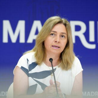 La vicealcaldesa y portavoz municipal, Inma Sanz, durante la rueda de prensa posterior a la Junta de Gobierno