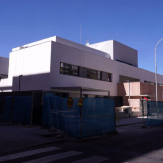 Obras del nuevo centro de día para mayores con deterioro cognitivo de la calle de Téllez (imagen de archivo del 31 de marzo de 2026)