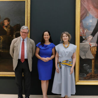 La delegada de Cultura, Turismo y Deporte, Marta Rivera de la Cruz, participa en la presentación del nuevo espacio de la Real Academia de Bellas Artes de San Fernando que acogerá un retrato de George Washington