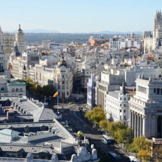 Panorámica de la ciudad de Madrid (imagen de archivo)