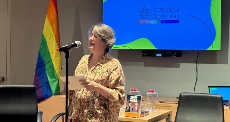 Marta Rivera de la Cruz en la presentación de los Premios Literatura Diversa 2026