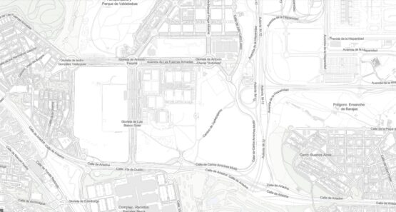 Mapa de la zona donde se ubicará Madrid Innovation District (C) Geoportal Ayuntamiento de Madrid
