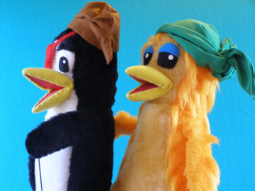 Marionetas protagonistas de Qui y Jote