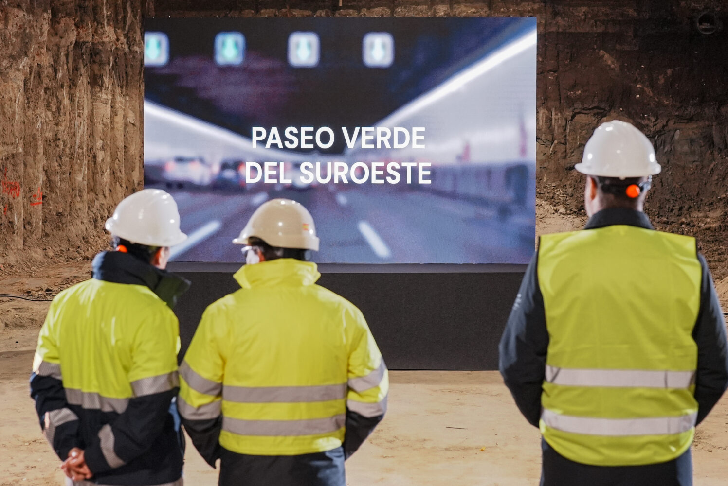Visita a las obras de soterramiento de la A-5 (imagen de archivo)