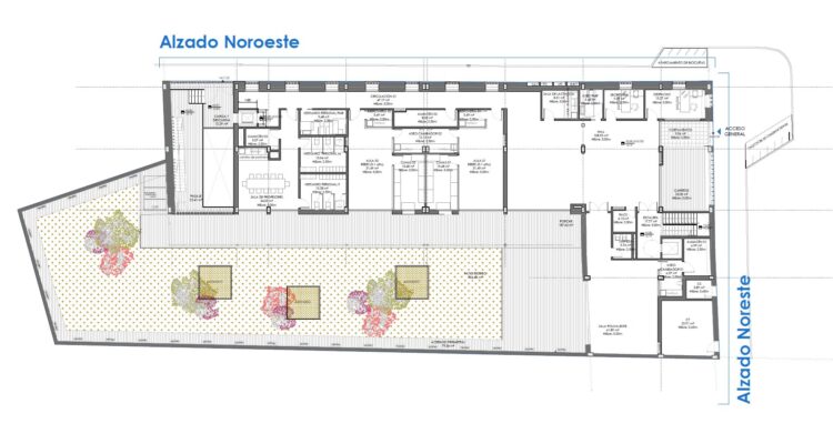Plano de la nueva escuela infantil en la calle de las Adelfas