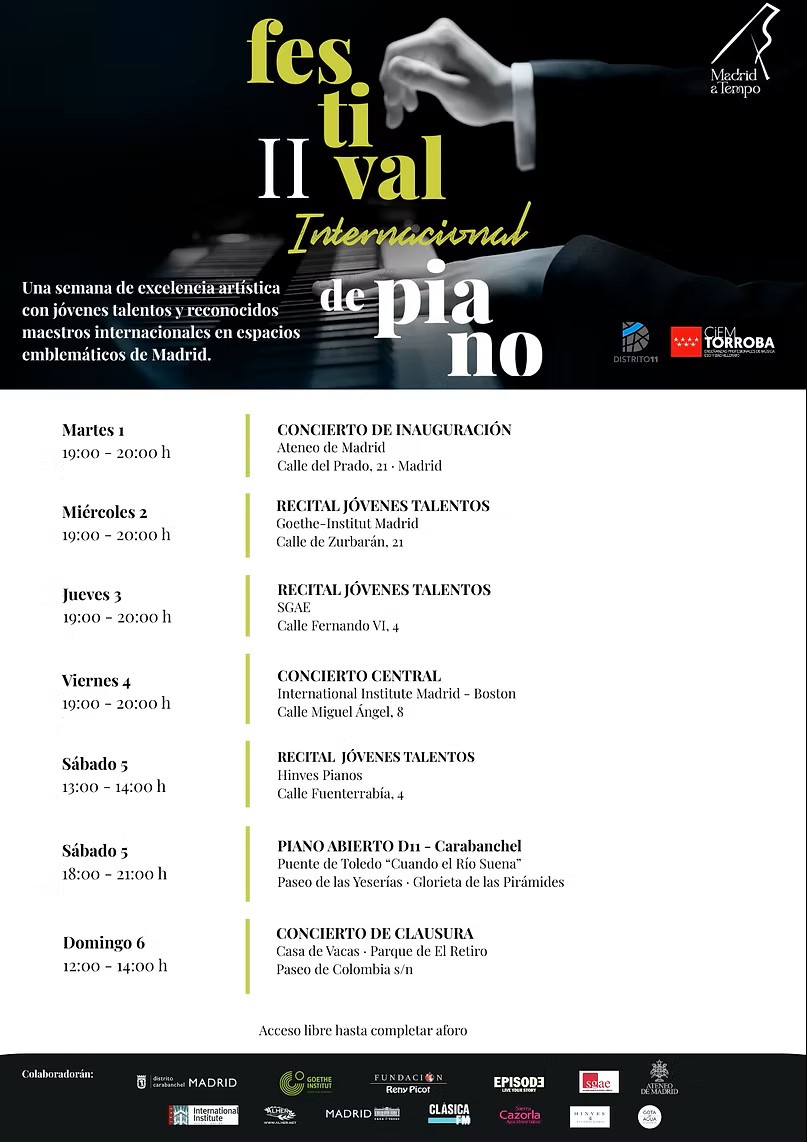 Programa II Festival de Piano de Carabanchel