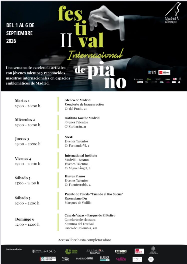 Programa festival de piano