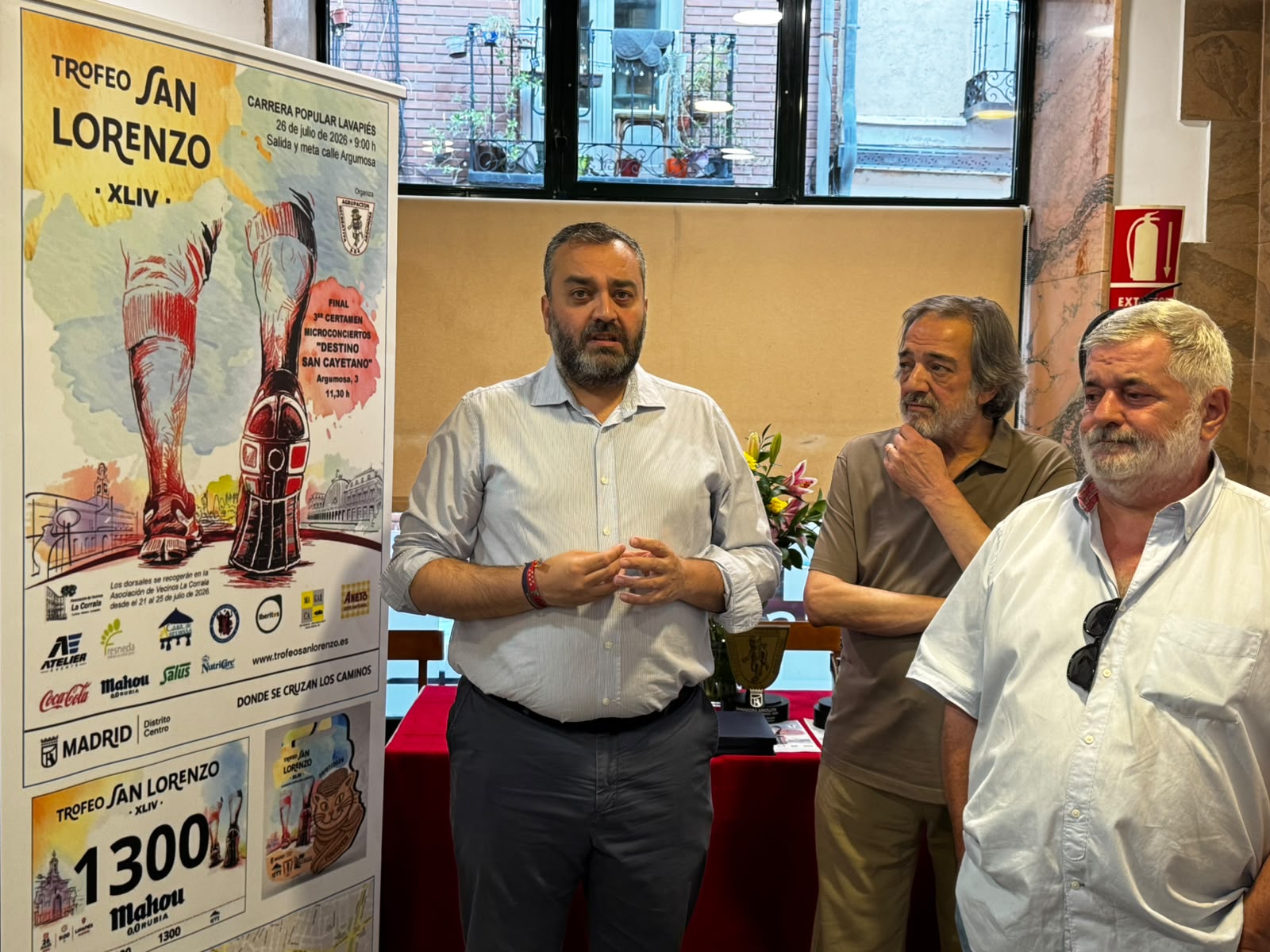 Carlos Segura, en la presentación de la 44ª edición del Trofeo de San Lorenzo