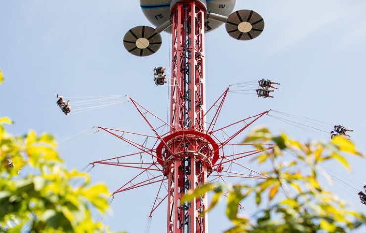 Atracción Star Flyer del Parque de Atracciones de Madrid