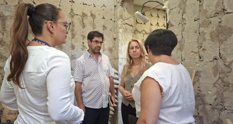 Álvarez, en su visita a las obras del Centro Municipal de Mayores San Juan Bautista