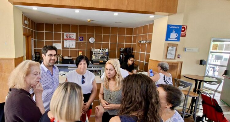 Álvarez, en su visita a las obras del Centro Municipal de Mayores San Juan Bautista