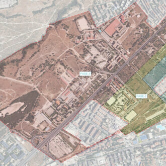 Plano del proyecto de urbanización de Campamento