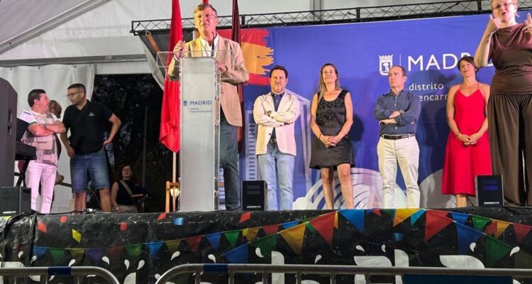 El concejal del distrito Fuencarral-El Pardo, José Antonio Martínez Páramo en el pregón de las Fiestas del Real Sitio de El Pardo