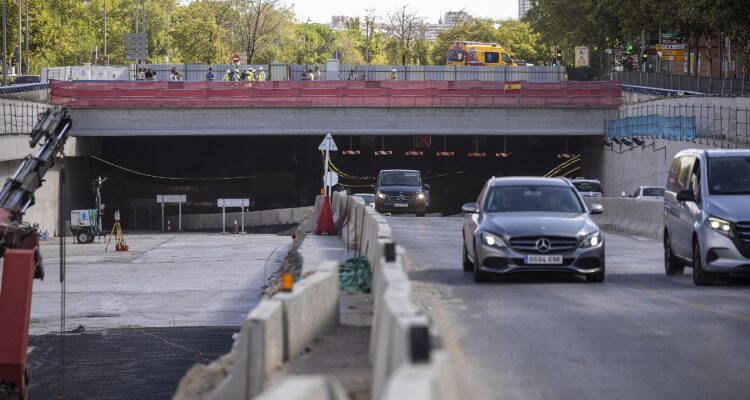 Imagen de las obras de soterramiento de la A-5