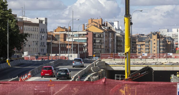 Imagen de las obras de soterramiento de la A-5