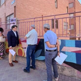 David Pérez, en su visita al colegio de Educación Infantil y Primaria San Miguel