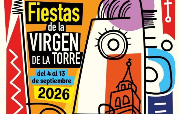 Fragmento del cartel de las Fiestas de la Virgen de la Torre