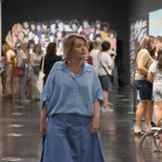 La delegada de Cultura, Turismo y Deporte, Marta Rivera de la Cruz, visita y hace balance de las exposiciones ‘Yo fui a EGB’ y ‘Arte y misericordia’